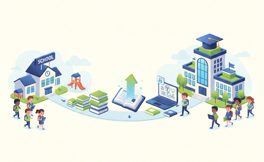 Education journey illustration